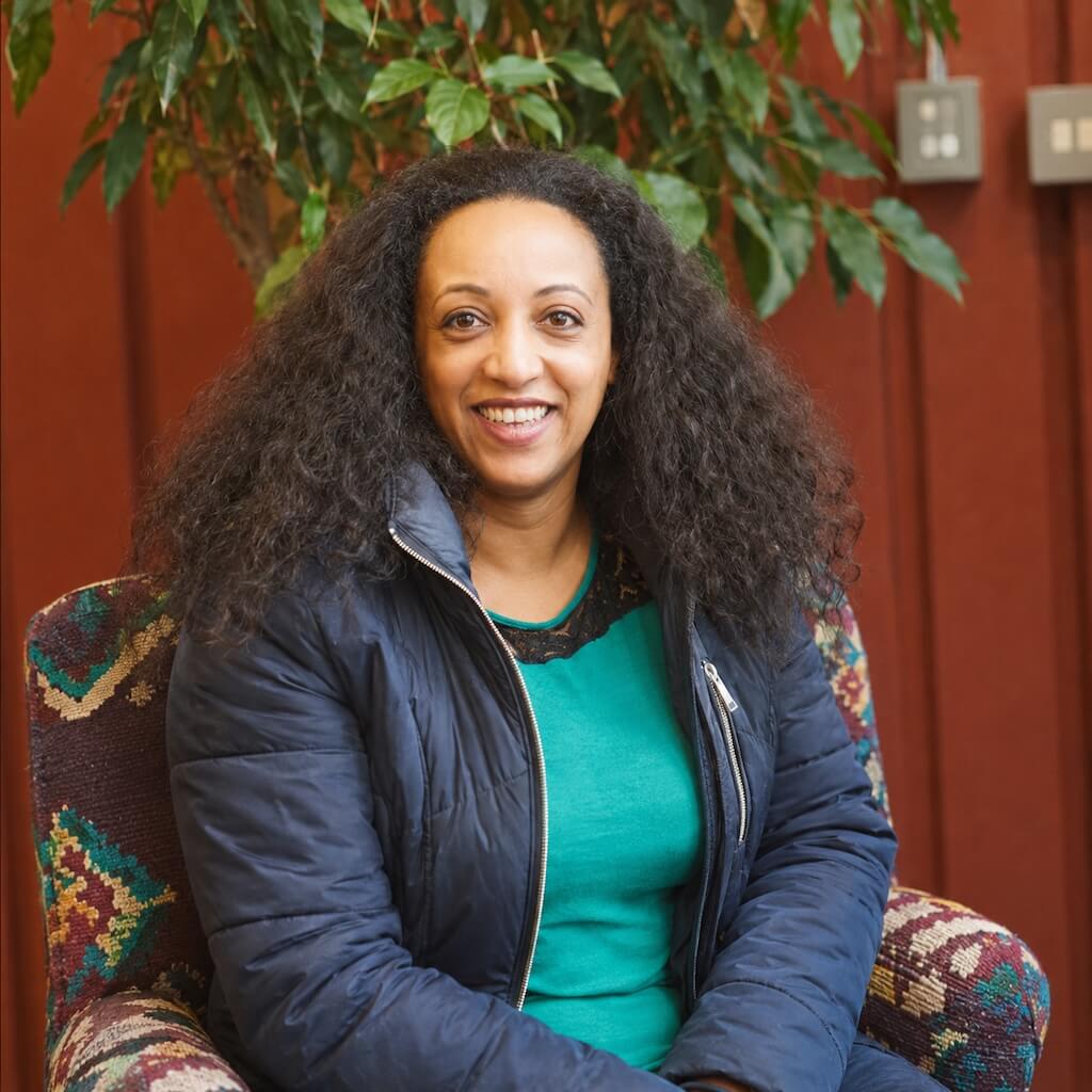 Sefanit, guide of the Ethiopian Flavours tour in Shepherd’s Bush, London.
