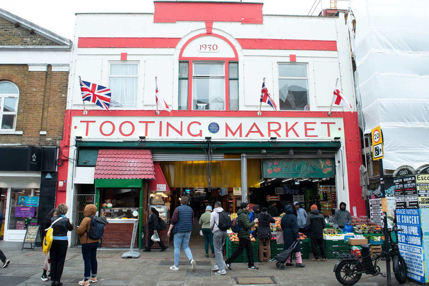 Entrance to Tooting Market in South London